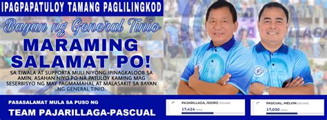 2022 ELECTION RESULTS: General Tinio, Nueva Ecija .